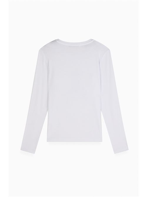 T-shirt bianca con logo PATRIZIA PEPE | 7M0752W103
